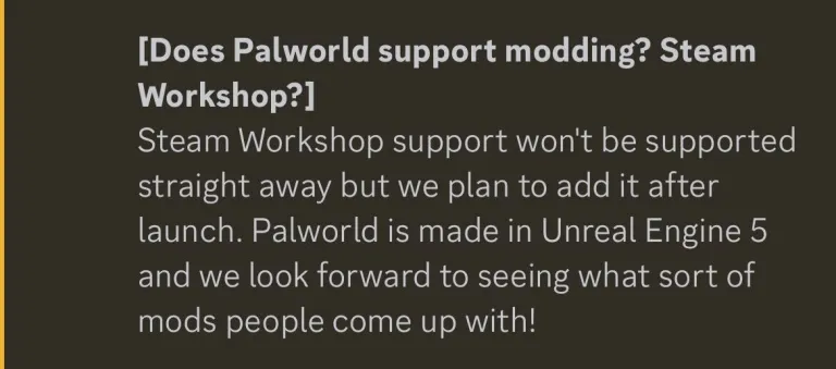 Alles über Palworld Mods Wann kommen die Steam Workshop Mods