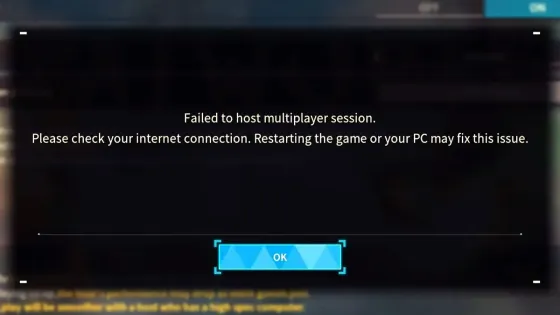 Palworld Fehlerbehebung bei Failed to Host Multiplayer Session